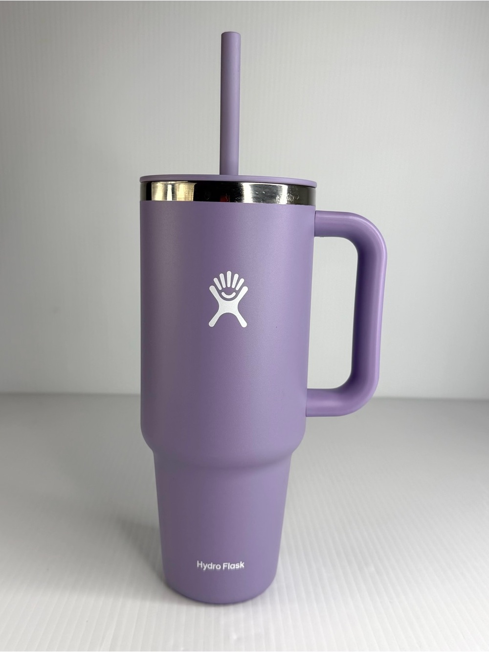 Hydro Flask 40oz All Around Travel Straw Tumbler Handle Moonshadow Light Purple